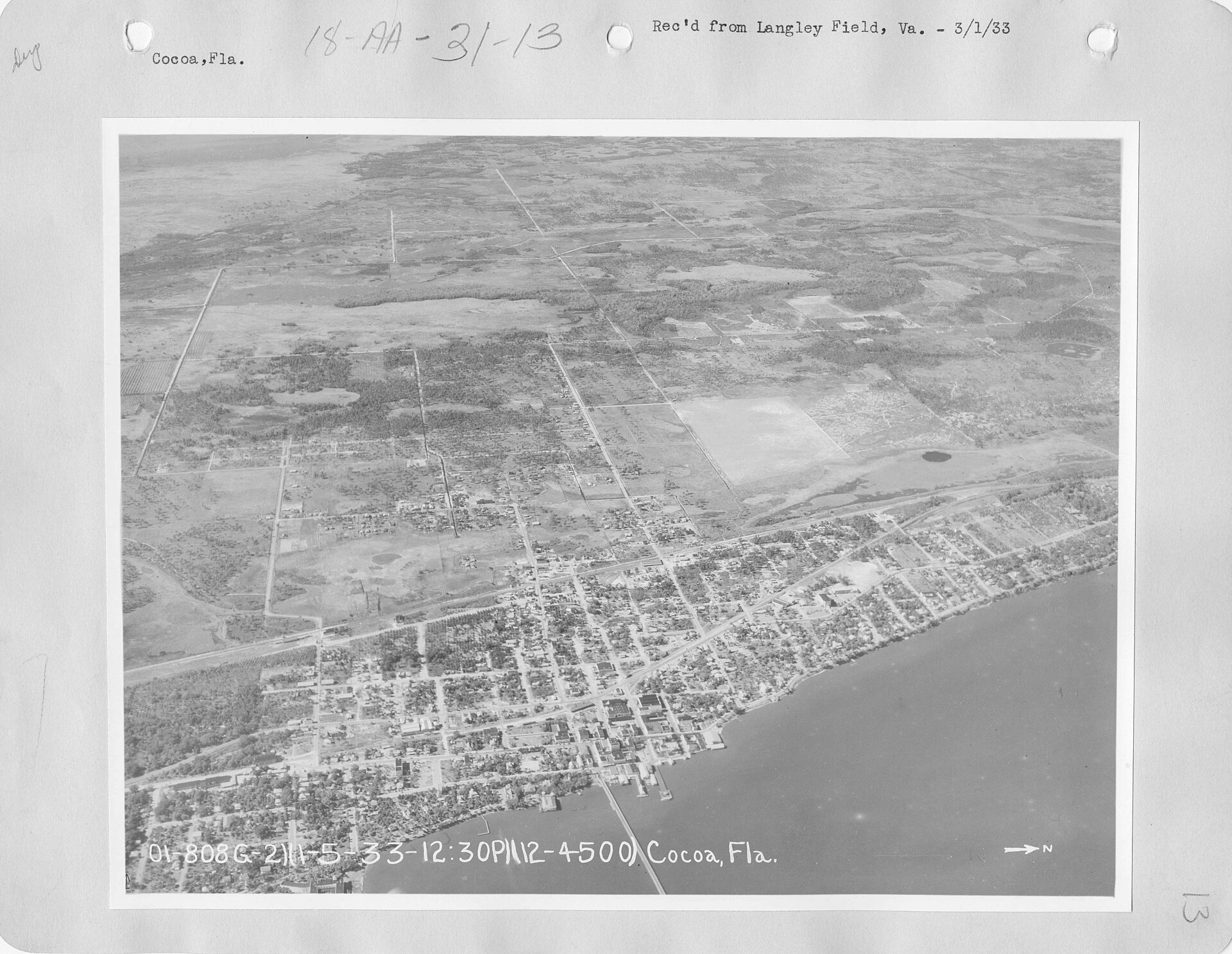 Historic NARA photograph of Cocoa, Florida.