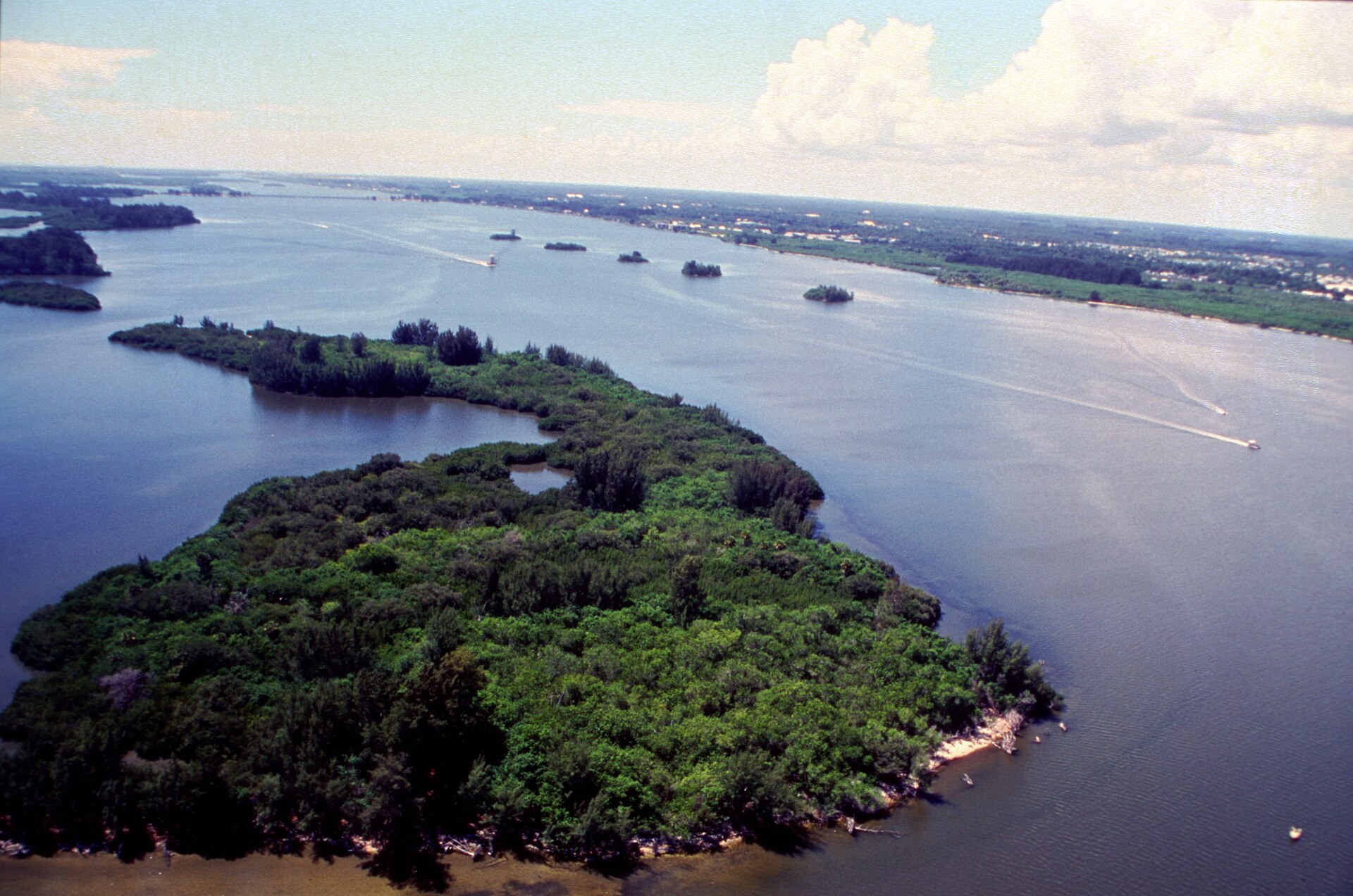 The Indian River Lagoon, Cocoa's eastern boundary and the site of what is now Riverfront Park.
